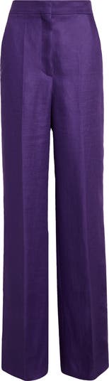【関税込・国内発送】Max Mara AVERSA LINEN TROUSER Max Mara Aversa Flax Linen Wide Leg Trousers | Nordstrom