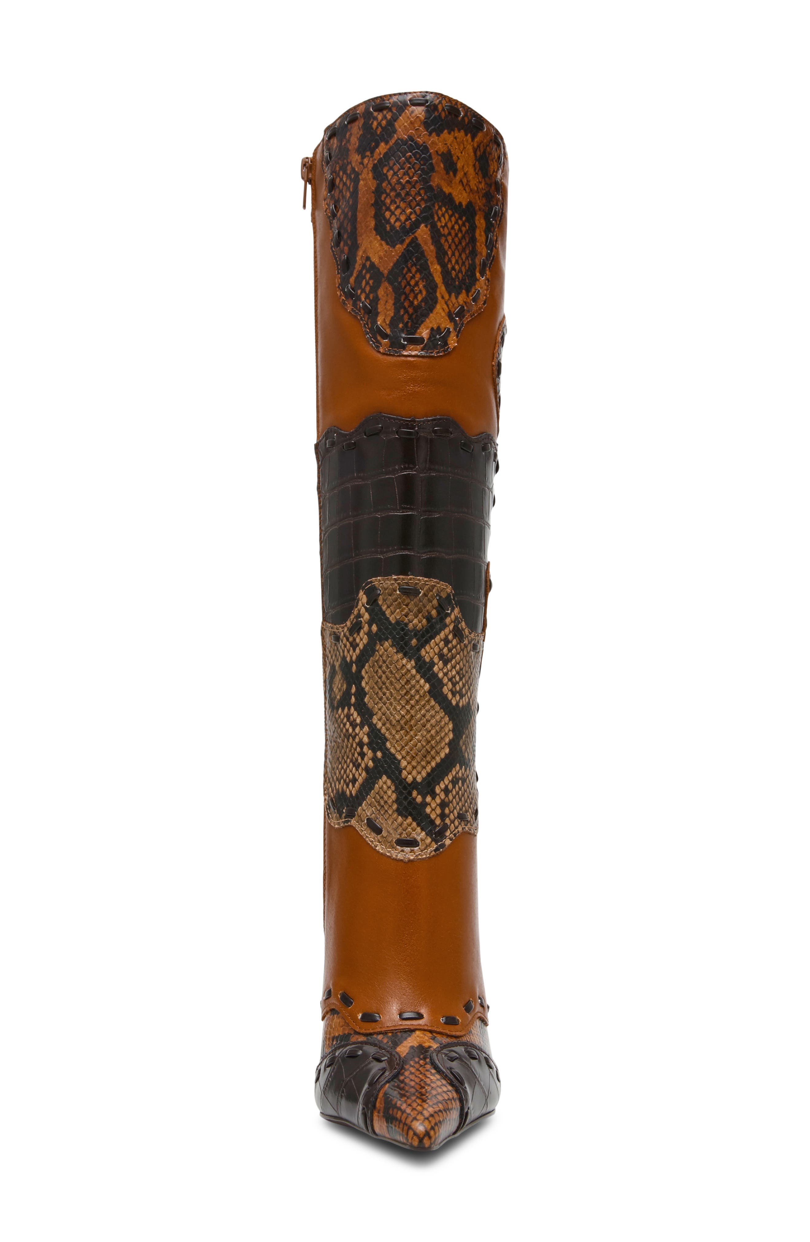 Revive Knee High Boot, Alternate, color, COGNAC MULTI