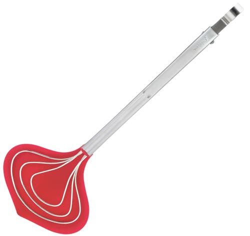 Cuisipro 13 Inch Fish Tongs Stainless Steel Silicone Locking Long Seafood In Red