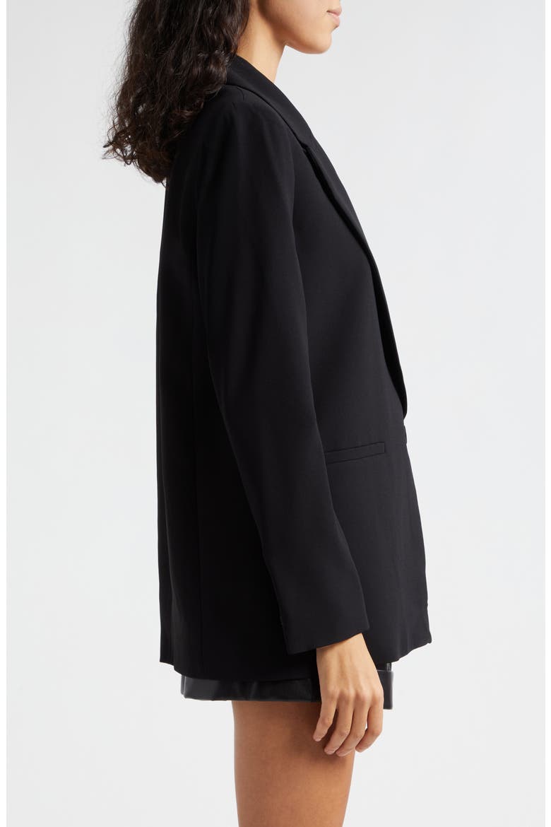 Denny Notched Collar Blazer, Alternate, color, BLACK