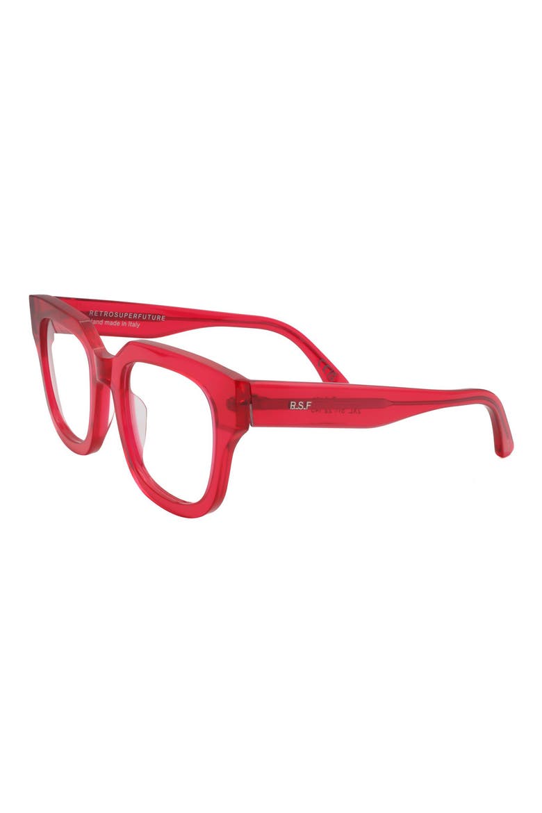 Square Optical Glasses, Alternate, color, RED