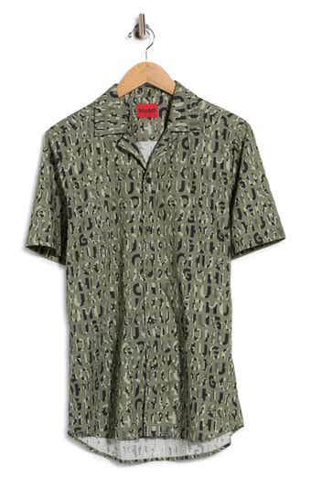 Ellino Logo Print Camp Shirt