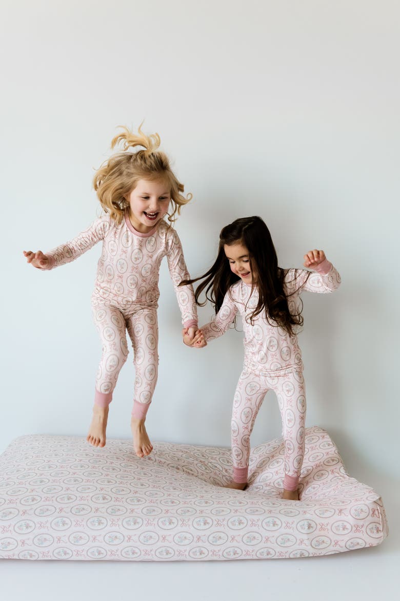 Blaire Two Piece Sleepwear Set, Alternate, color, Light Pink