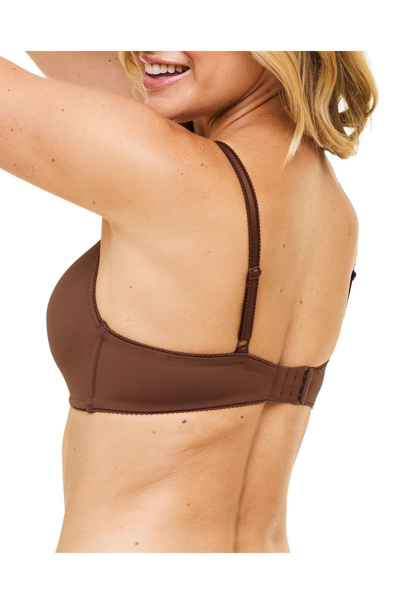 Adore Me Jeannette Push Up Demi Bra, Alternate, color, Dark Brown