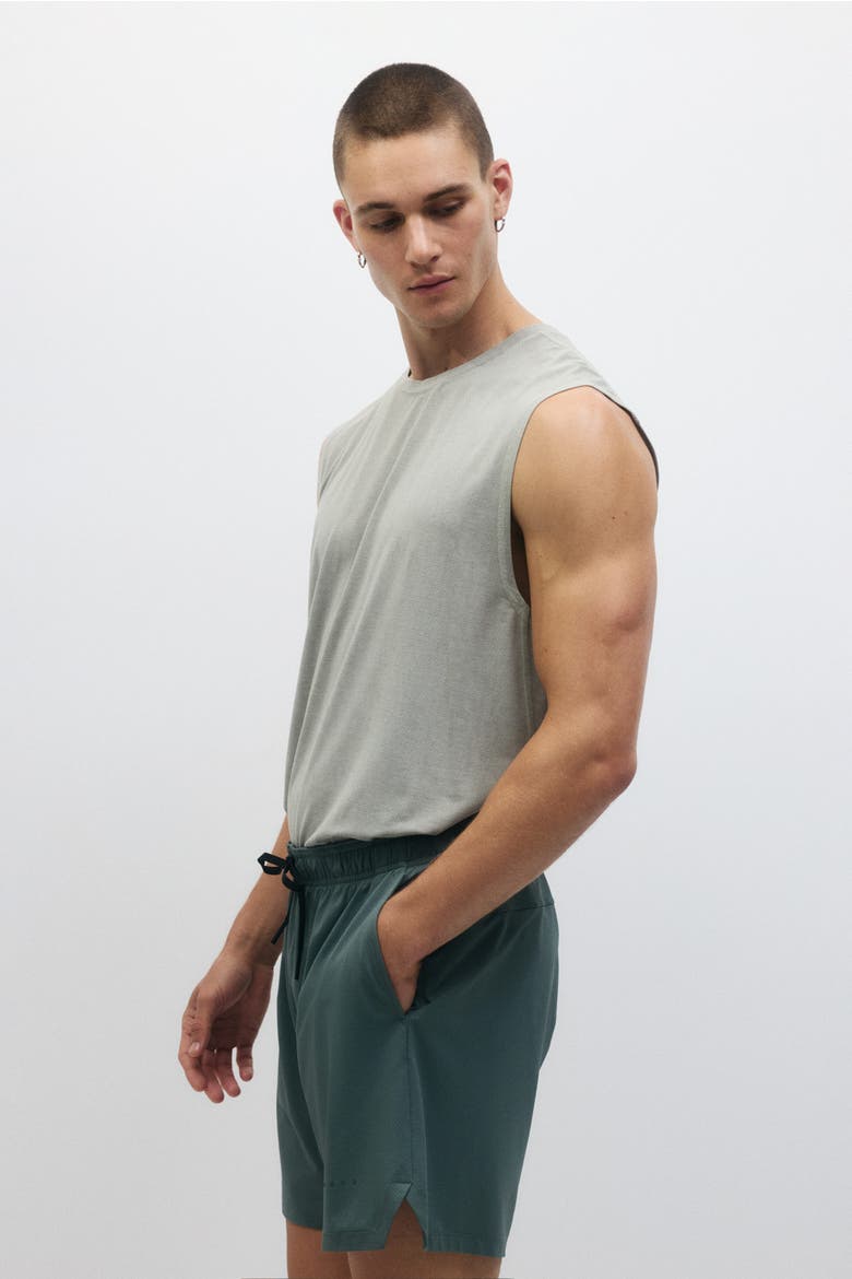 Sports Shorts With Drymove, Alternate, color, Dusty green