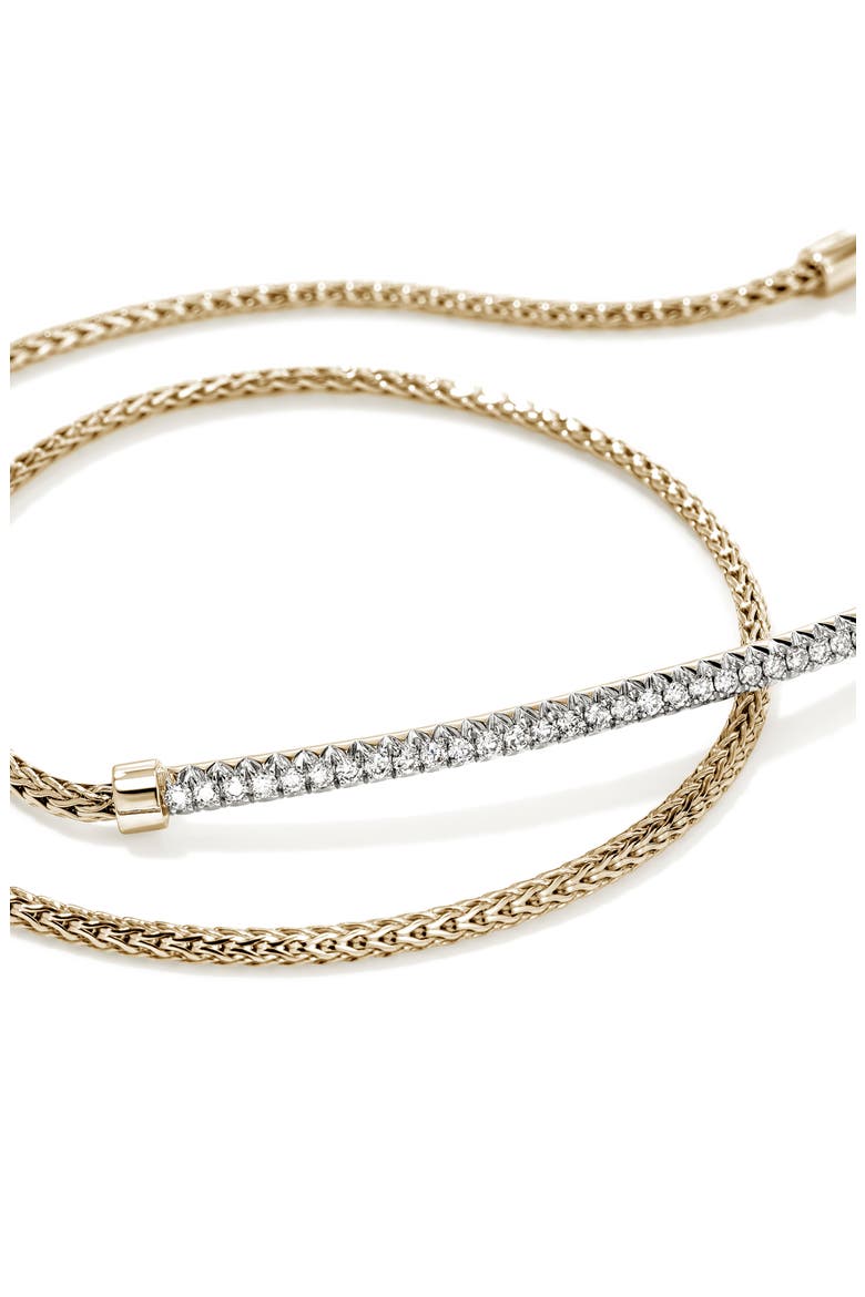 JH Essential Pavé Wrap Bracelet, Gold, Diamonds, 1.8mm, Alternate, color, 14K GOLD