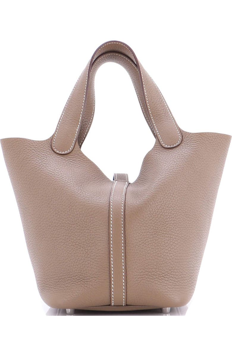 Pre-Owned Hermes Picotin Lock Bag Clemence PM, Alternate, color, Etoupe