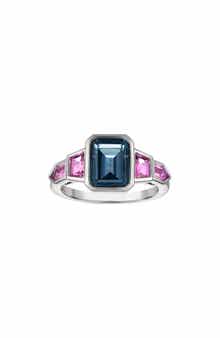 Topaz and Pink Sapphire Statement Ring