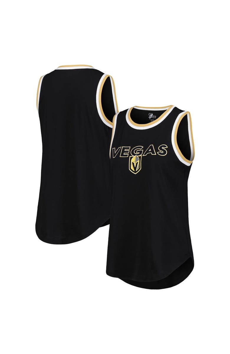 G-III 4HER BY CARL BANKS Women's G-III 4Her by Carl Banks Black Vegas Golden Knights Strategy Tank Top, Main, color, Black