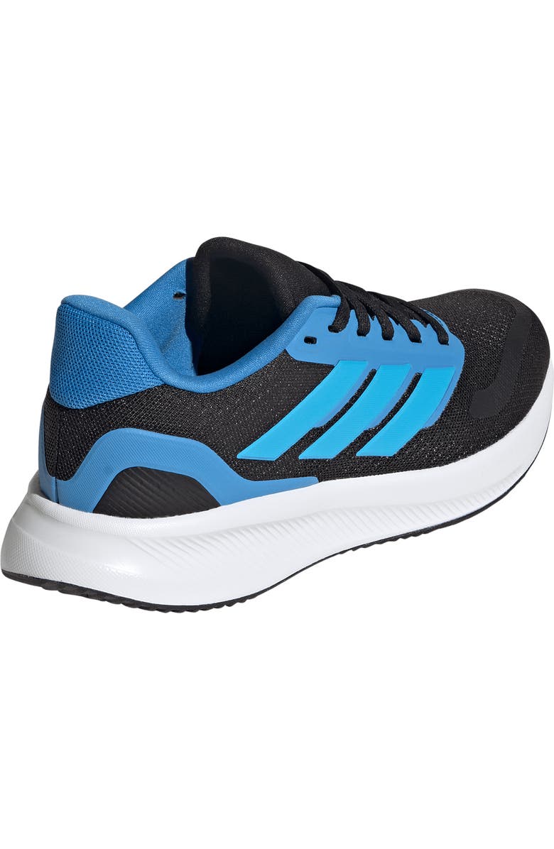 adidas Kids' Run Falcon 5 Running Shoe, Alternate, color, Black/ Aquamarine/ Ray Blue