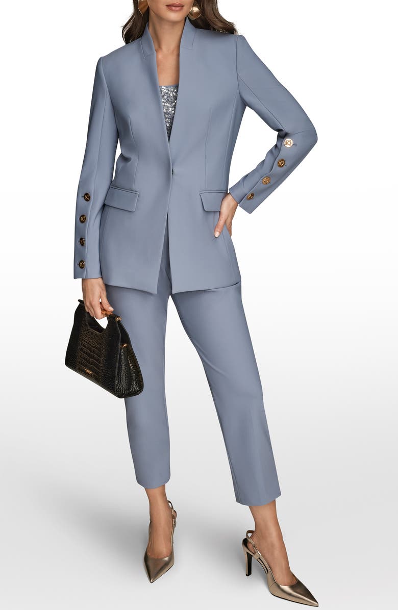 Donna Karan New York Button Sleeve Blazer, Alternate, color, Tempest
