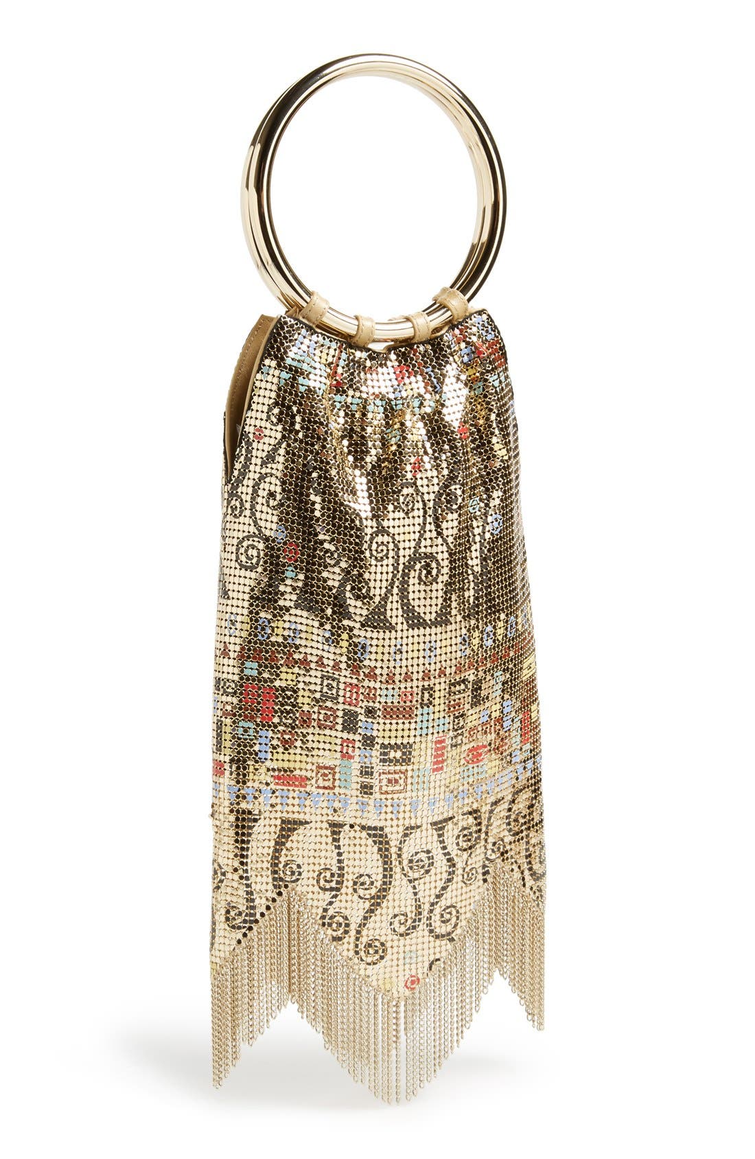 'Vienna' Metal Mesh Handbag, Main, color, MULTI