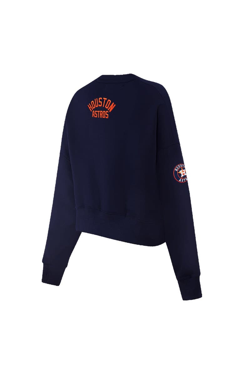 PRO STANDARD Women's Pro Standard Navy Houston Astros Painted Sky Pullover Sweatshirt, Alternate, color, Navy
