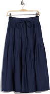 Ulla Johnson Blythe Cotton Poplin Midi Skirt