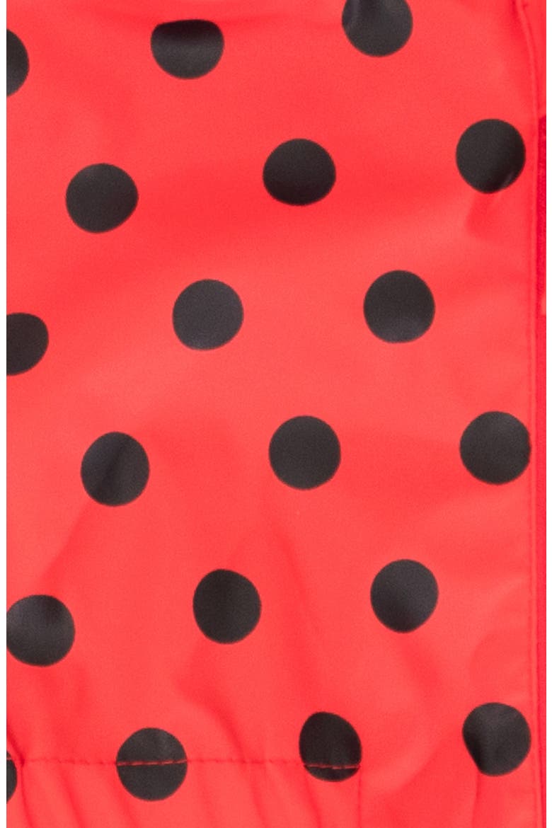 Kids' Lucy Ladybug Rain Coat, Alternate, color, RED