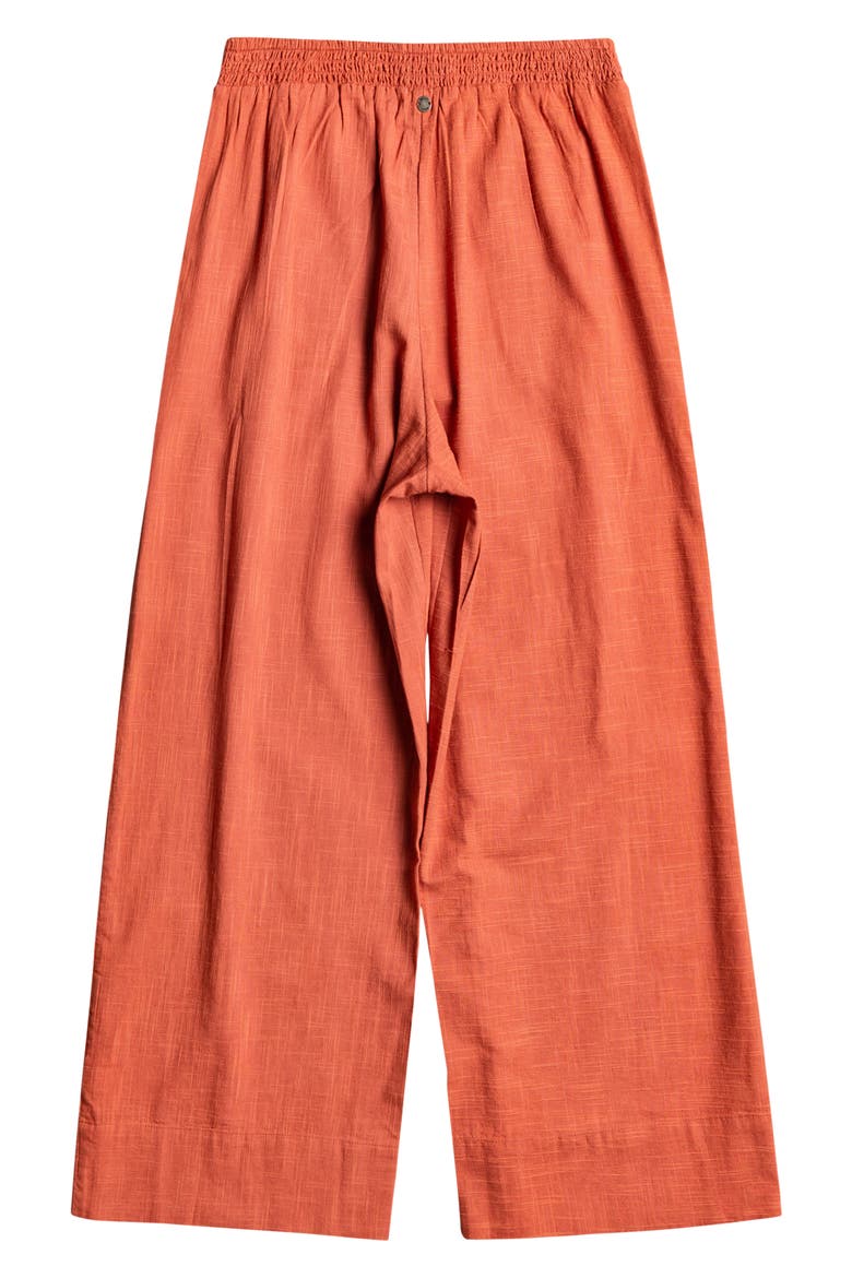 New Chance Wide Leg Cotton Blend Pants, Alternate, color, ETRUSCAN RED