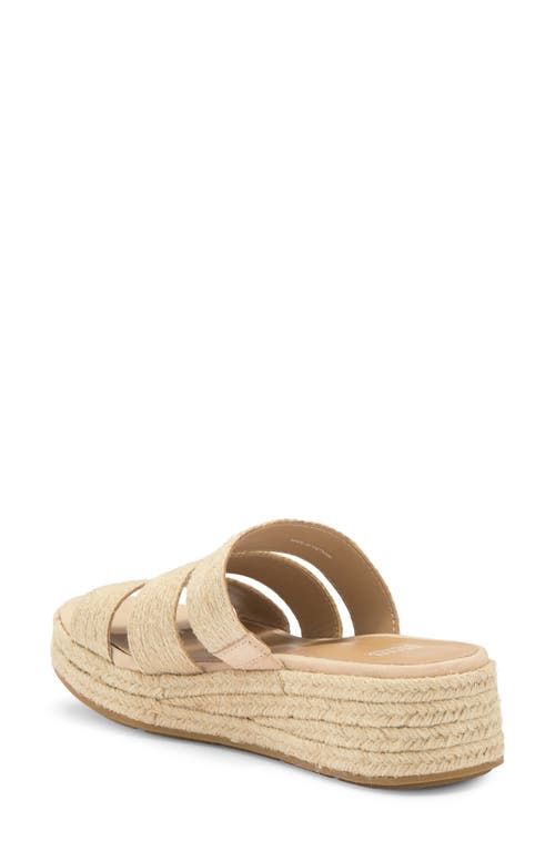 Eileen Fisher Mayla Espadrille Platform Wedge Slide Sandal