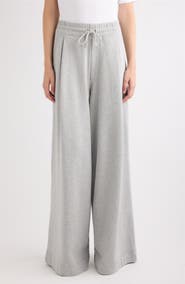 Dries Van Noten Hadium Pleated Cotton Wide Leg Sweatpants