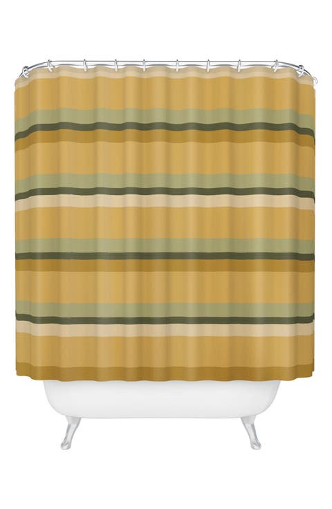Retro Stripe XXXIV Shower Curtain