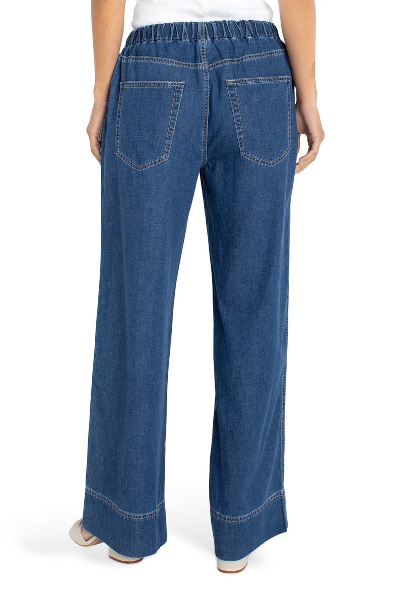 Tie Waist Wide Leg Jeans, Alternate, color, WILDER