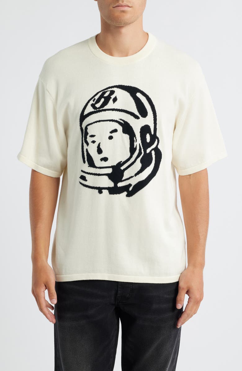 Billionaire Boys Club BB Helmet Head Cotton Graphic Sweater Tee, Main, color, Winter White
