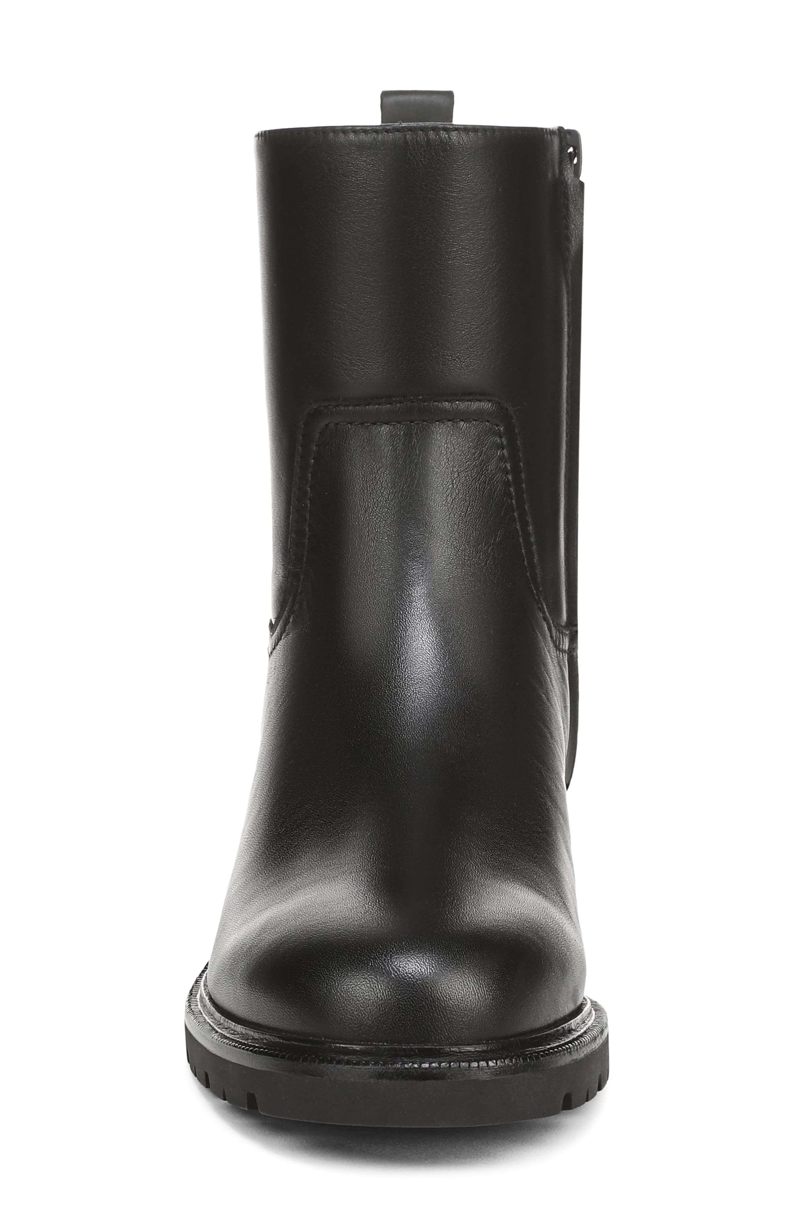 Sidney Lug Sole Boot, Alternate, color, BLACK LEATHER