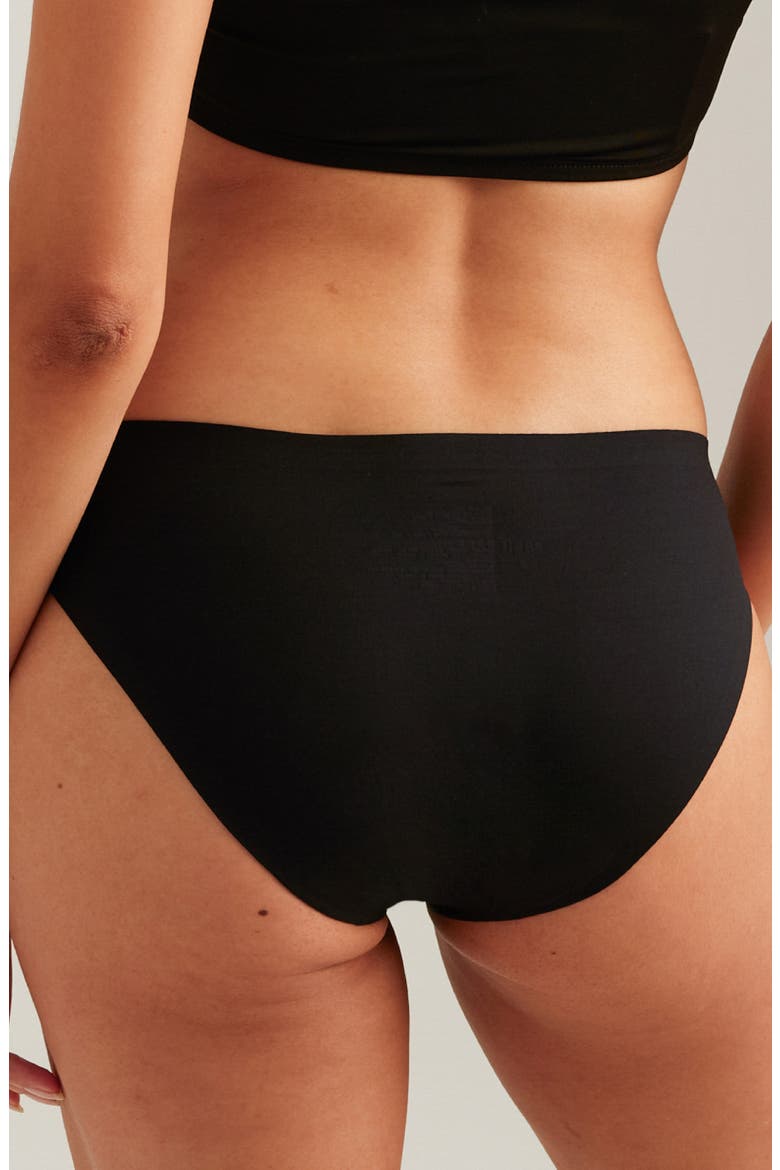 Seamless Bikini, Alternate, color, BLACK