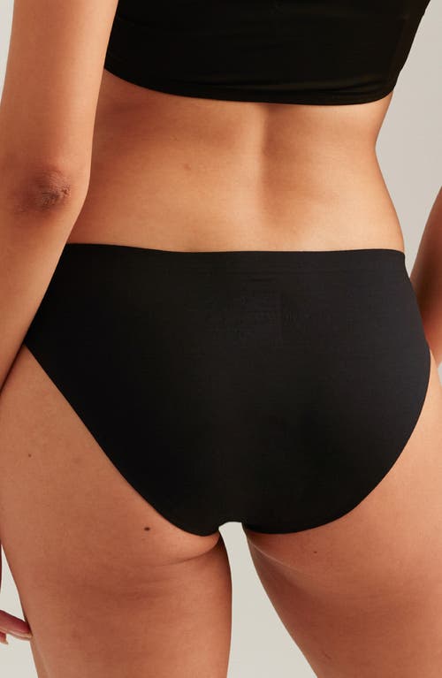 Saalt Seamless Bikini In Black