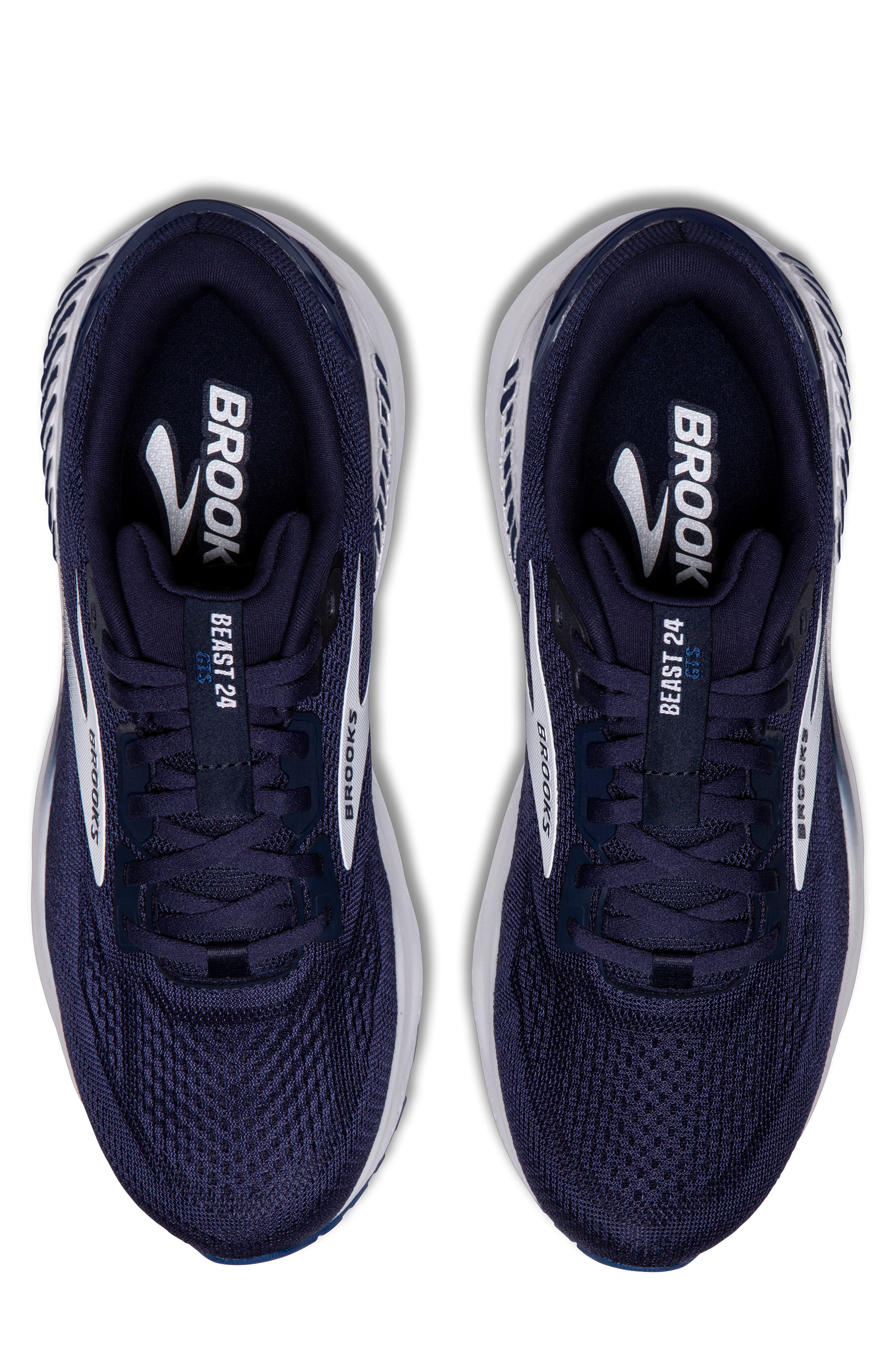 Brooks Beast GTS 24 Running Shoe, Alternate, color, Peacoat/ True Navy/ White