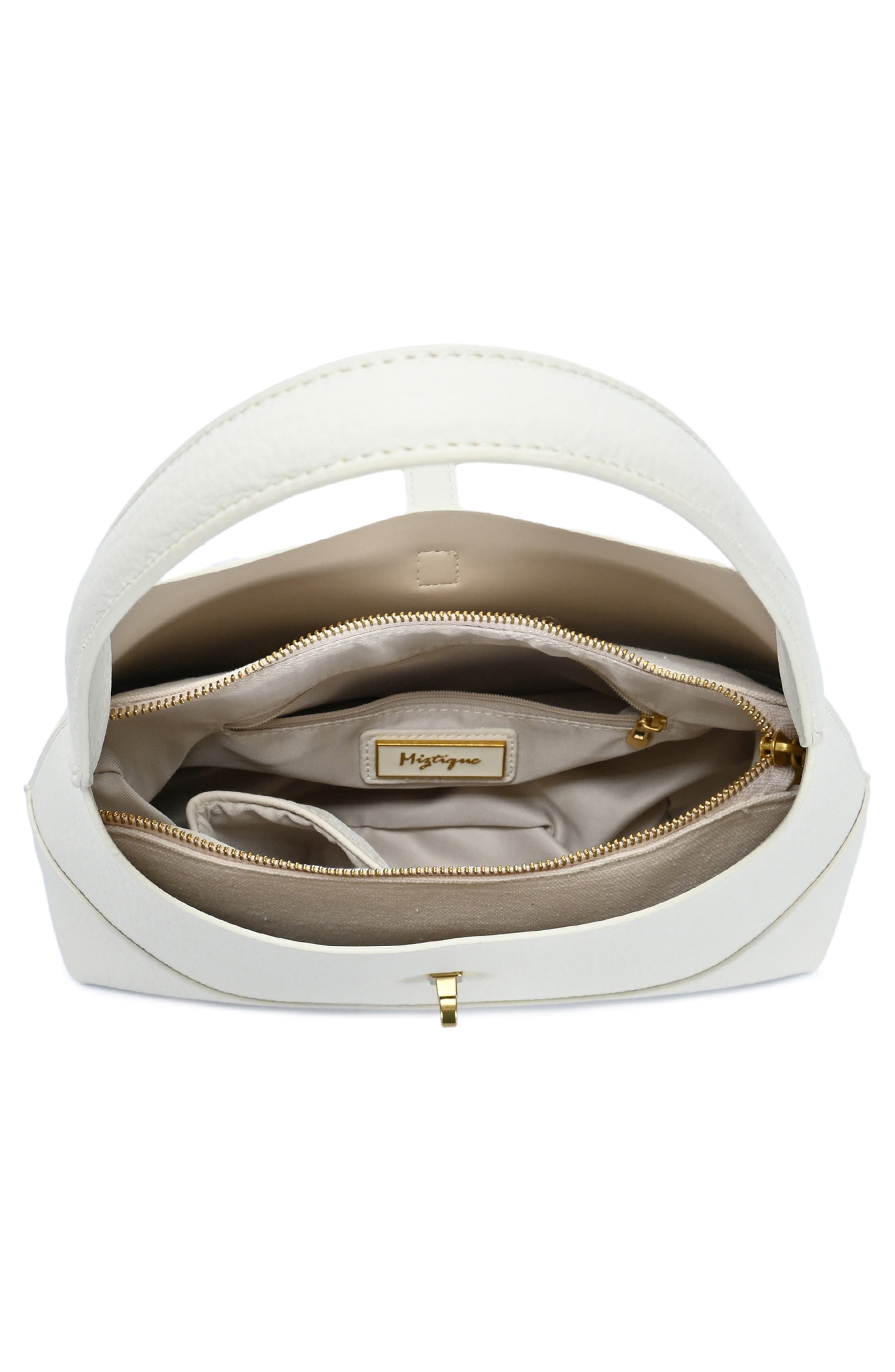 Miztique Buckle Shoulder Bag, Alternate, color, Bone