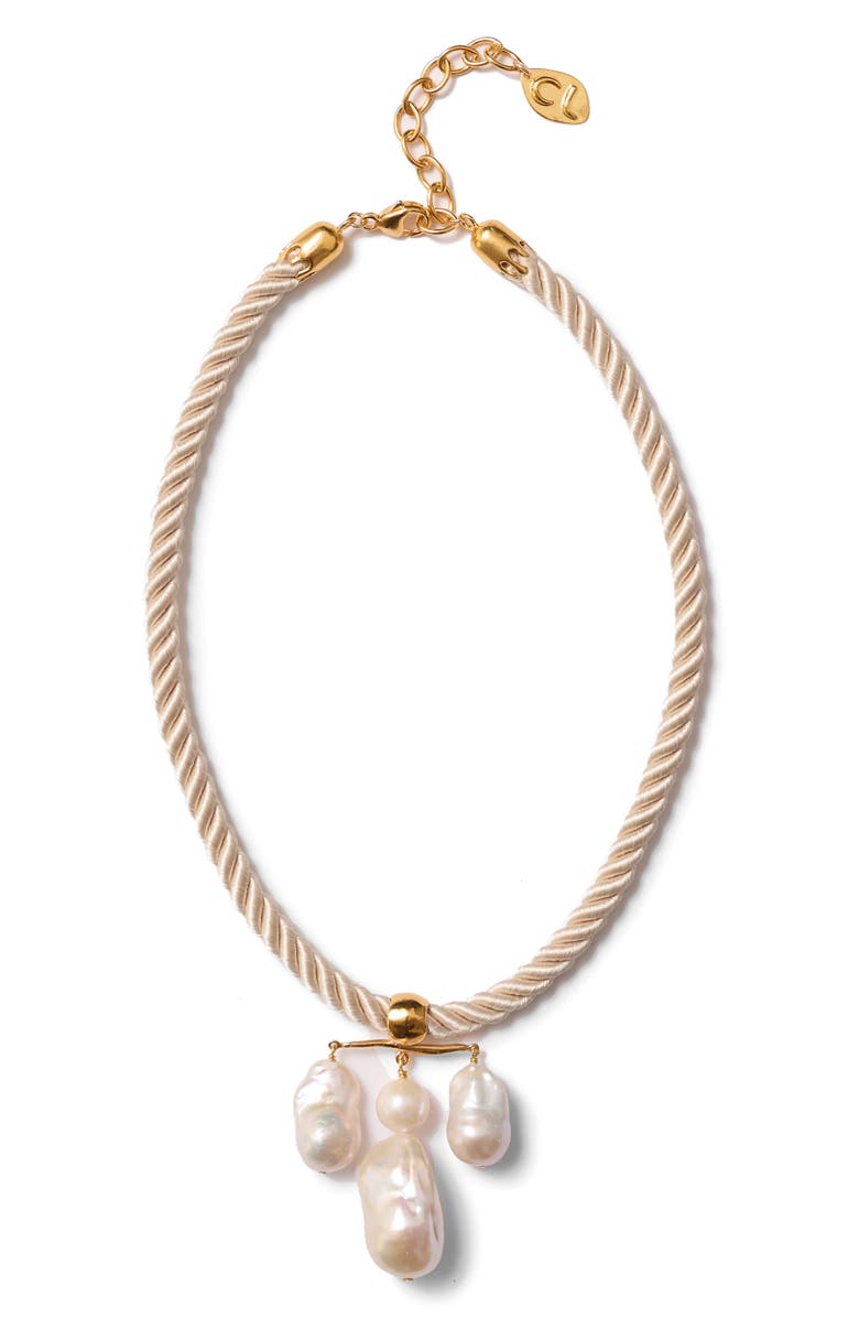 Chan Luu Freshwater Pearl Pendant Necklace, Main, color, White Pearl