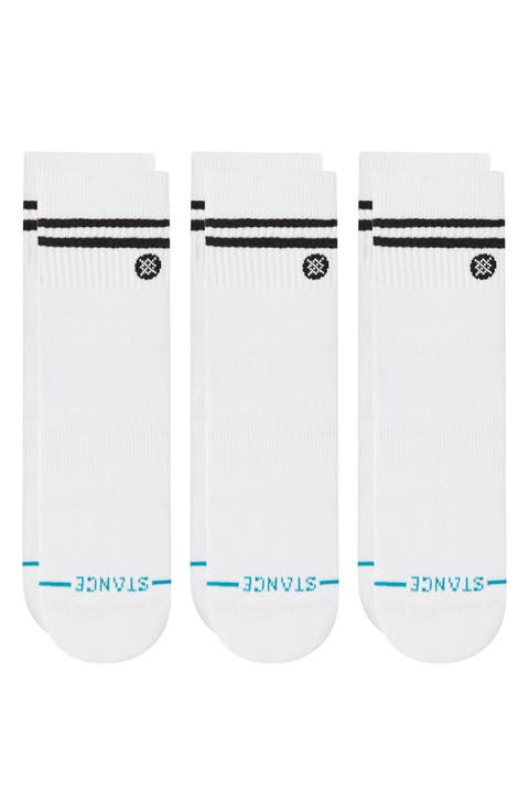 Core 3-Pack Cotton Blend Quarter Socks