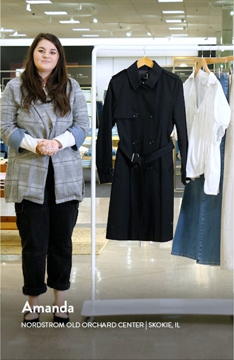 Classic Double Breasted Water Repellent Cotton Trench Coat, sales video thumbnail