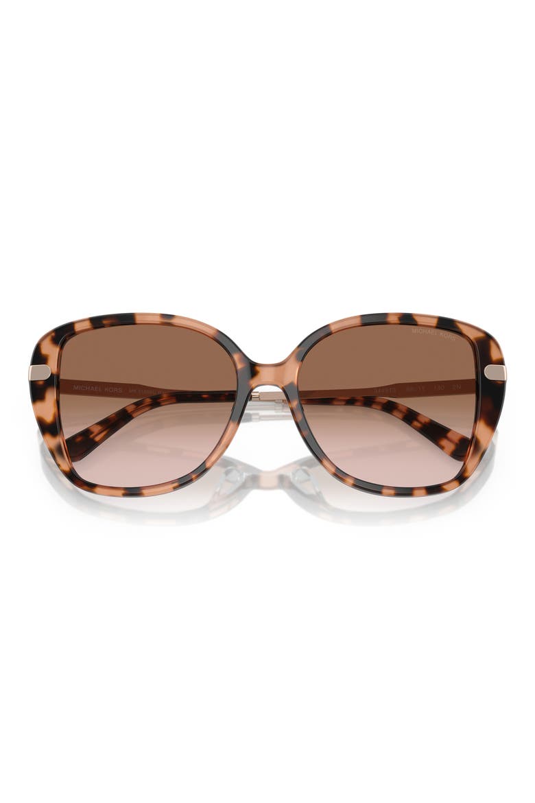54mm Gradient Square Sunglasses, Alternate, color, PINK TORTOISE