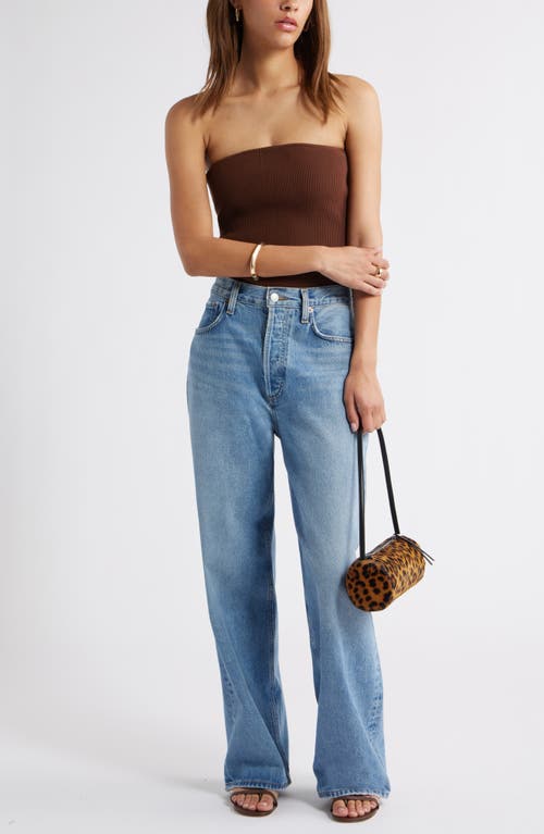 Open Edit Luxe Rib Tube Top