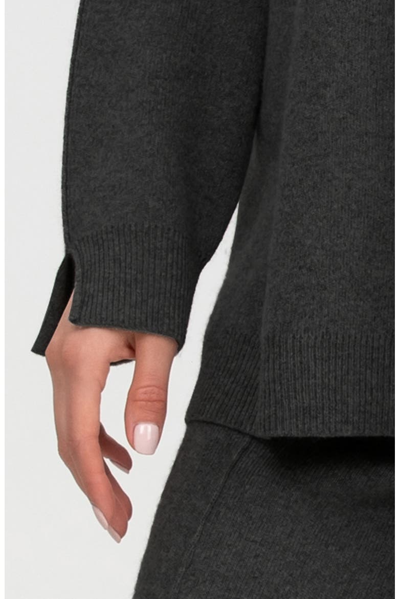 Meribel Maternity Turtleneck Sweater, Alternate, color, OXFORD
