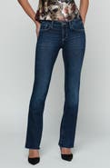 L'AGENCE Ruth High Waist Raw Hem Straight Leg Jeans
