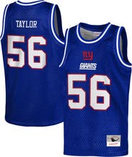Mitchell & Ness Youth Mitchell & Ness Lawrence Taylor Royal New York Giants Retired Player NFL Basketball Fashion Jersey