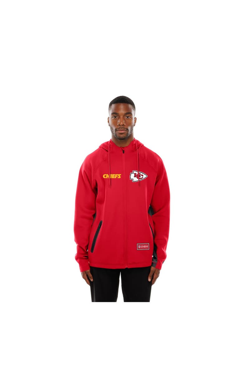 New Era Men's New Era  Red Kansas City Chiefs Combine Authentic Raglan Scuba Full-Zip Hoodie, Alternate, color, Red