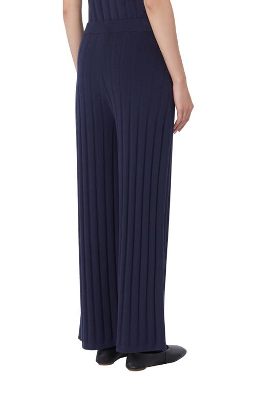 Weekend Max Mara Tema Wide Leg Pants In Blue