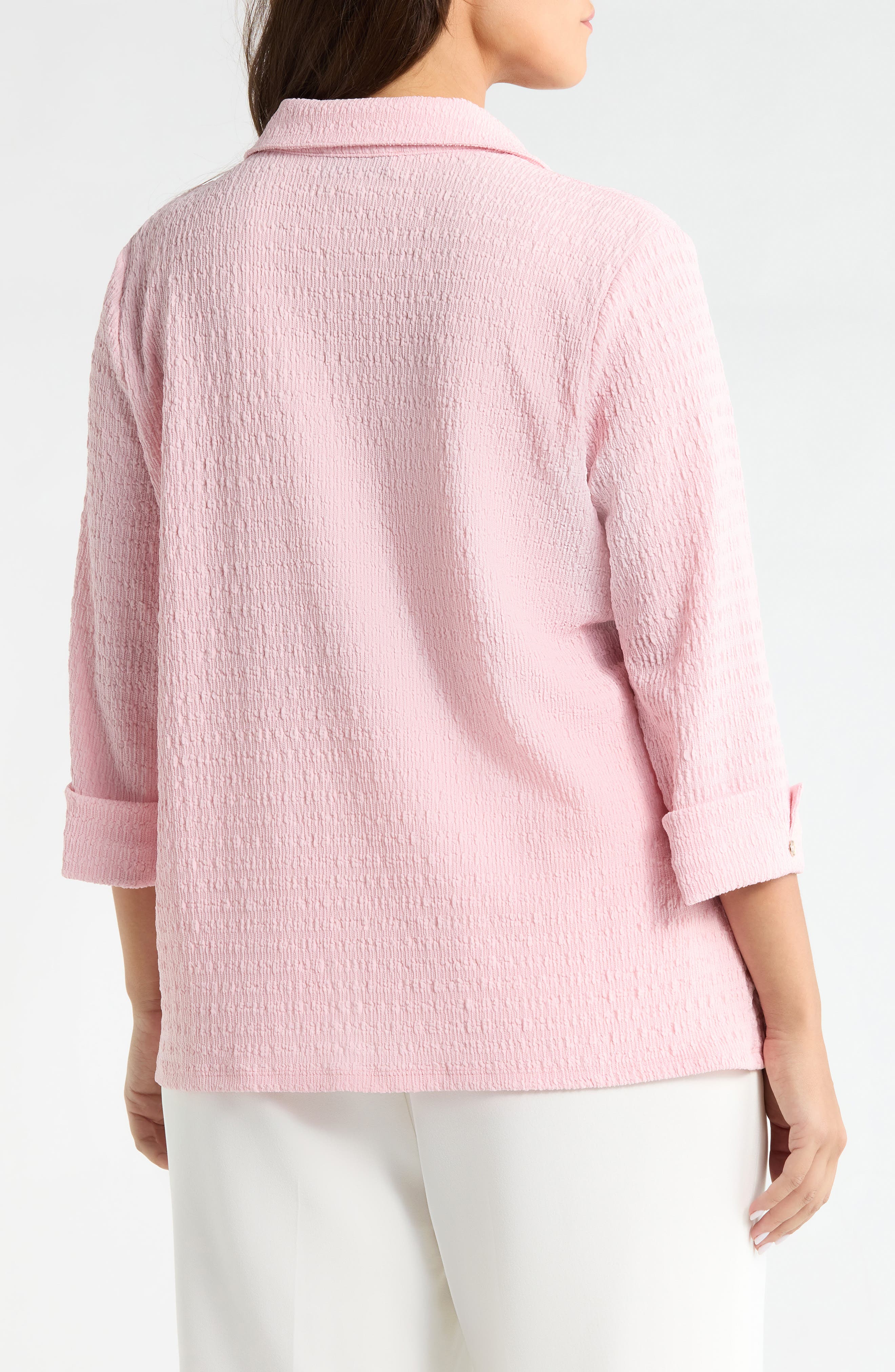 Ridge Knit Button-Up Shirt - image 4