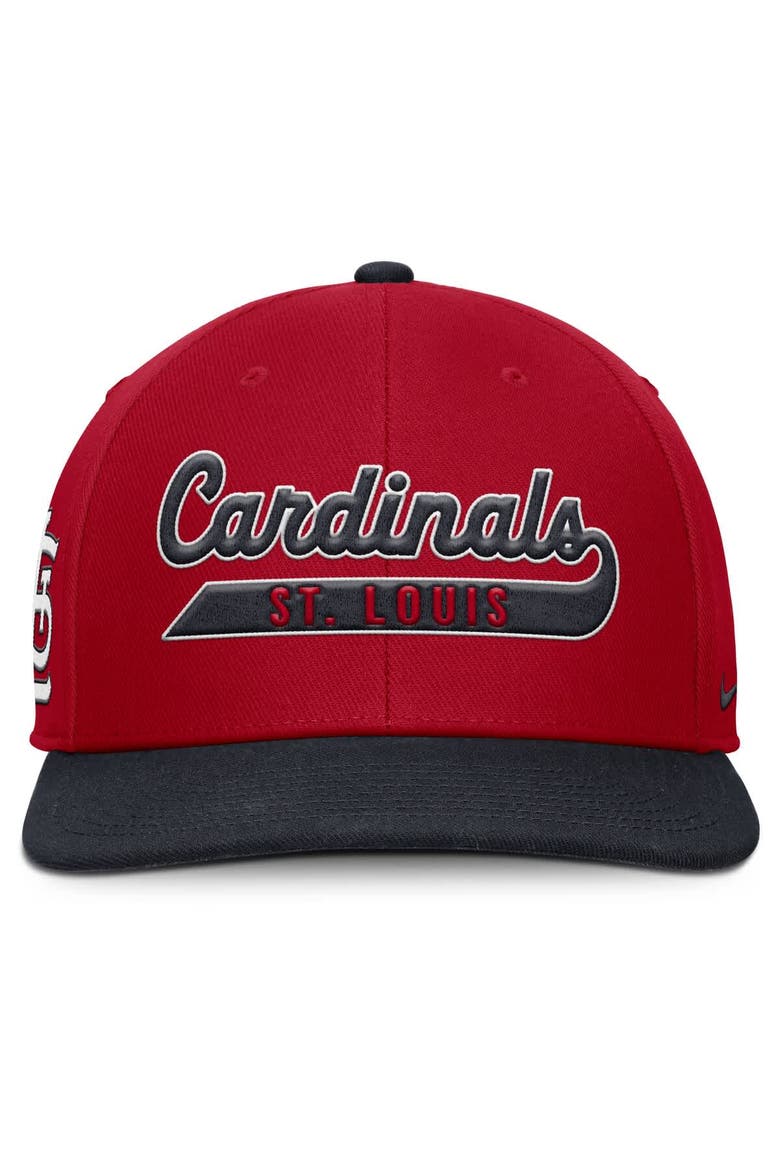 Men's Nike Red/Navy St. Louis Cardinals Pro Performance Snapback Hat, Alternate, color, Red