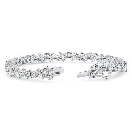 Bliss Diamond 4.10ct Multi-stone Diamond 7" Tennis Bracelet 14k Gold Lab Grown In 14k White Gold