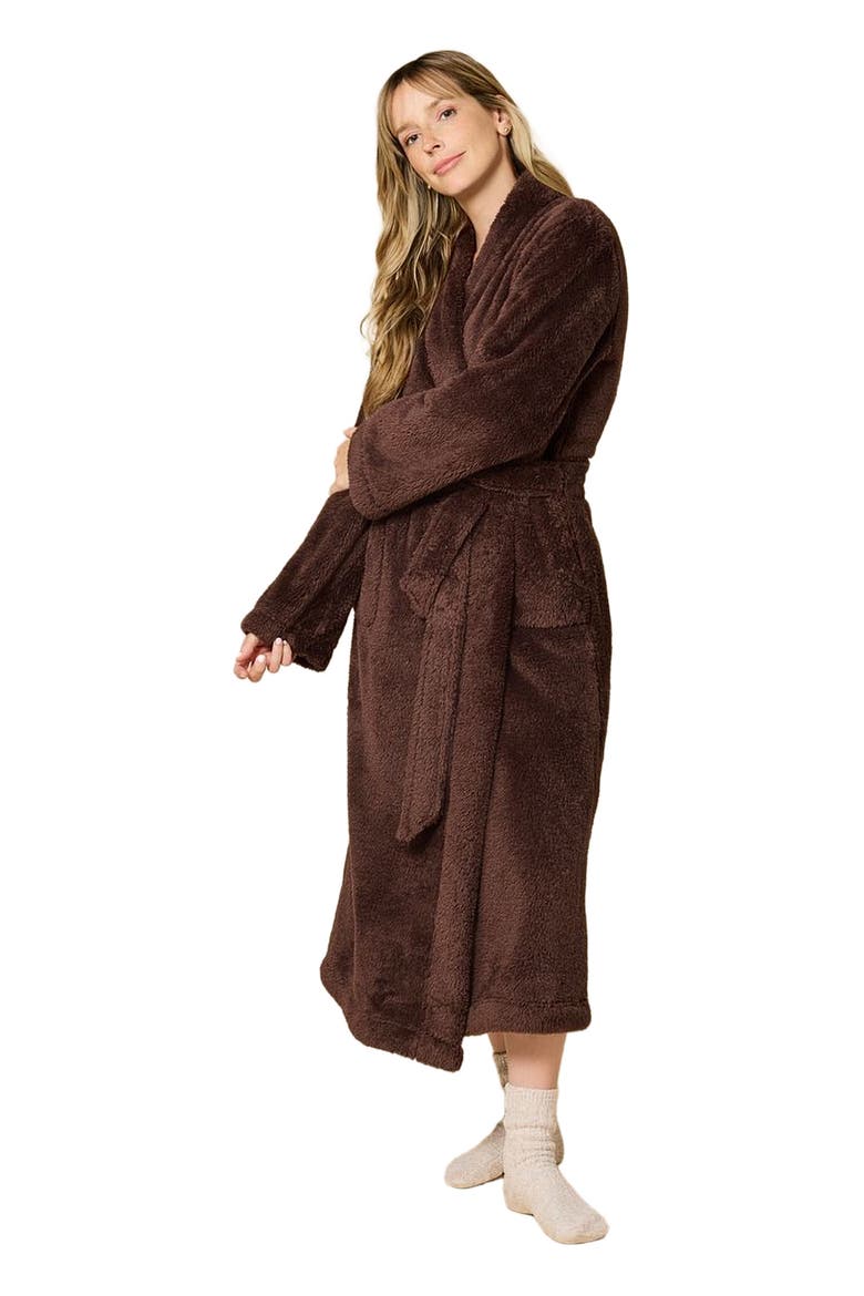 DreamPlush Wrap Robe, Alternate, color, Espresso