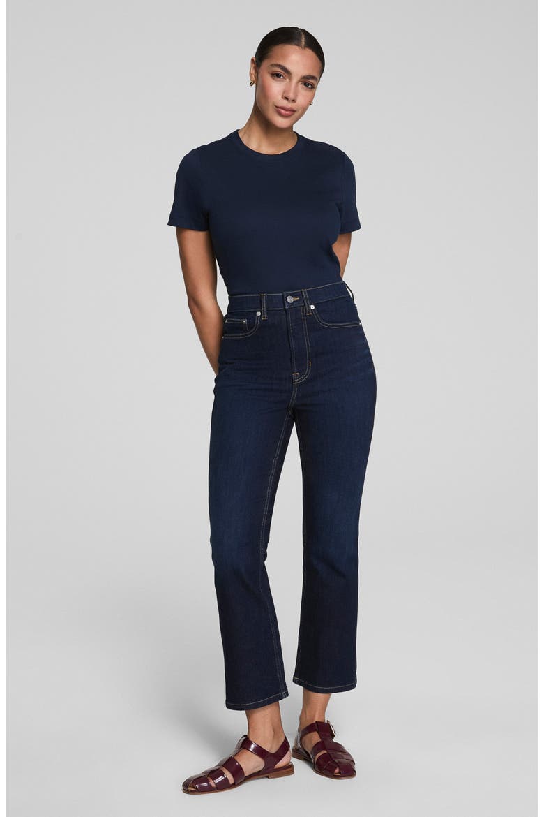 SPANXsculpt™ ReDefine High Rise Kick Flare Jeans, Alternate, color, DARK INDIGO