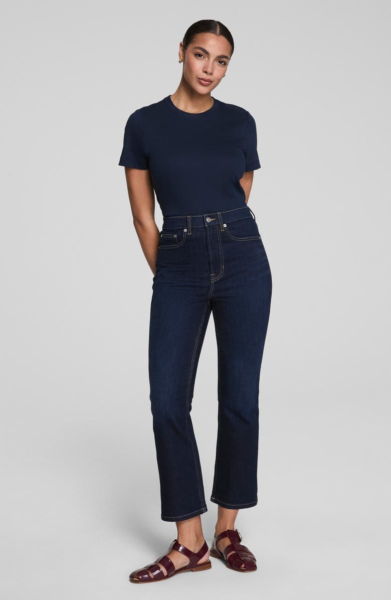 SPANX<sup>®</sup> SPANXsculpt<sup>™</sup> ReDefine High Rise Kick Flare Jeans, Alternate, color, Dark Indigo