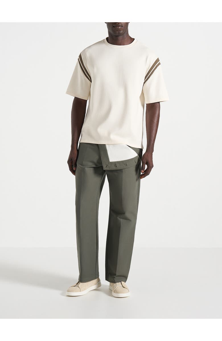 Manière De Voir Henri Foldover Trousers, Alternate, color, Olive