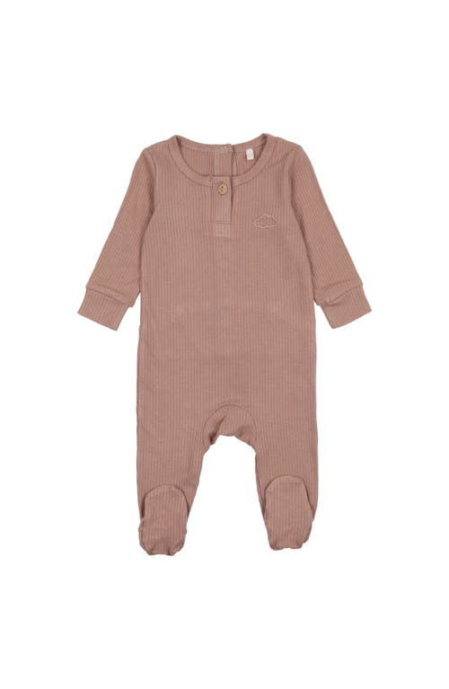 Pouf Girls Henley Footie In Pink