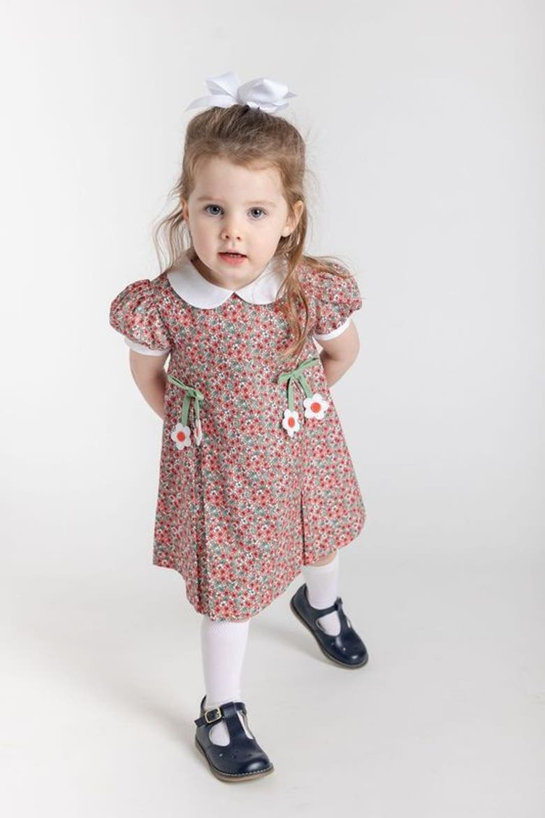 Floral Dress With Flowers, Alternate, color, Red Floral