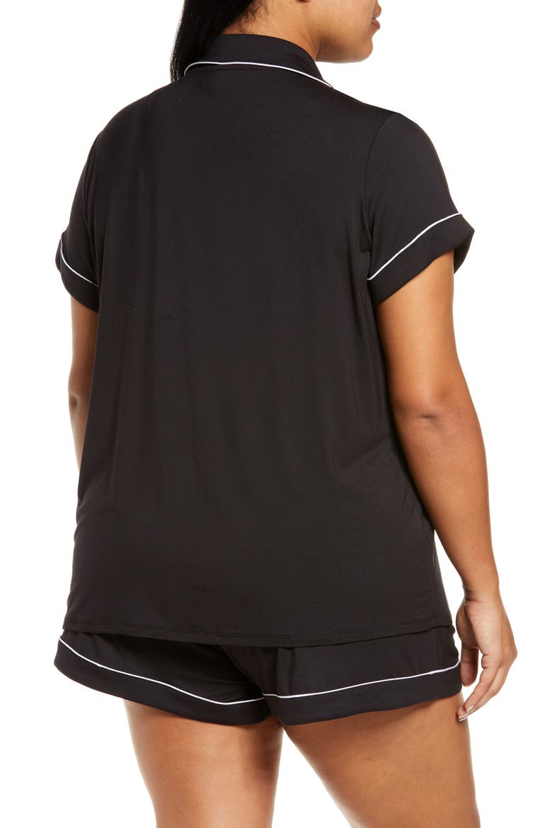 Moonlight Eco Short Pajamas, Alternate, color, BLACK